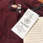 Vera Wang NWT  BRIDESMAID chiffon tulle maxi dress gown burgundy size 6 vintage Photo 1