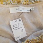 ASTR 💕 THE LABEL💕 Ruffle One Shoulder Top ~ Yellow Floral Print Small S NWT Photo 7