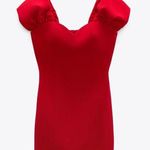 ZARA Wedding dress mini red classic sexy bodycon party coctail night out Christmas Photo 10