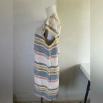 Madewell NWT  TextureThread Cap-Sleeve Dress Stripe XL 100% Cotton‎ 0224 Photo 9