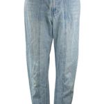 Riot Women's Blue Light Wash High Waisted Straight Tapered Denim Jeans Pants 6 Photo 0