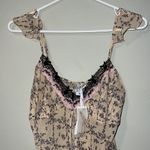 Playboy  Intimates large nightie teddy runs small crochet lace trimmed bunnies Photo 1