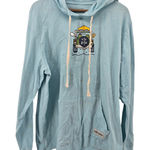 Life is Good Womens Blue Graphic Hoodie Long Sleeve Casual Adventure Large Photo 0