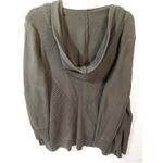 Vera Wang Simply Vera  Women Large Green‎ Hooded Sweater long sleeve open front Photo 7