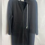 Grace Karin Black Hoodie Jacket Zip Front Long Sleeve Casual Lightweight Size L Photo 0