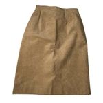 Vintage Womens Adolph Schuman for Lilli Ann Tan Ultra Suede Blazer Skirt Suit S Photo 2