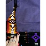 Nike Purple/Black Hoodie Sweatshirt Size Medium Long Sleeve Logo Graphic Pocket Photo 6