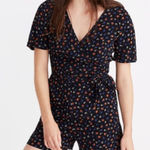 Madewell Wrap-Front Romper in Prairie Posies 4 Photo 0
