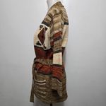 Vintage Fully Fashion 70s M Southwestern Cardigan Sweater Aztec Tribal Kimono Brown Size M Photo 3