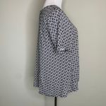 H&M  Swing T Shirt Medallion Pattern XS Black Photo 3