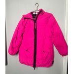 OOF WEAR Women's Neon Pink Long Sleeve High Neck Puffer Coat Size 38 Photo 4