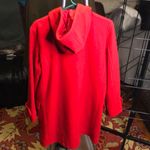 CHAPS Red Hooded Toggle Coat Large Photo 5