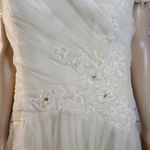 NWT Elegant IZIDRESS Cream Beaded Evening Gown/Bridal/Wedding Dress Photo 3