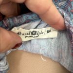 Natural Life Gauze Floral Print Short Sleeve Tunic Dress Photo 6