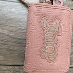 Juicy Couture  Pink Zip Wallet – Rhinestone Logo, Pearl Charm, Embossed Photo 0