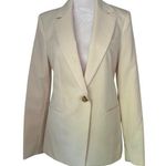 Mango MNG by ivory button up blazer size 4 Photo 0