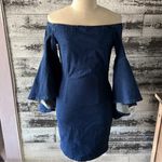 Venus  Denim Sleeve Detail Dress Photo 3