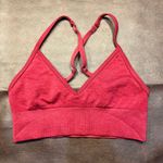 Lululemon Sports Bra Red Seamless Crossback S Adjustable Straps Yoga Stretch Size undefined Photo 1