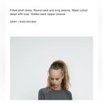 ZARA  NWT gray mini dress with cutout Photo 7