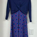 Title Nine  Blue Red Active Wear Dress Stretch Comfort Womens S Gorpcore Stretch Photo 0