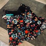 Aqua Green Women's UPF 50 Tiered Tankini Top - ® Multi Floral Print Photo 9