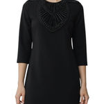 Armani Exchange  3/4 Sleeve Embellished Fitted Mini Dress Black Size XS Photo 0