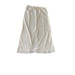 Vintage Opalaire Slip Skirt W/ Lace Hem & Middle Slit Medium Antron III Nylon M Photo 9