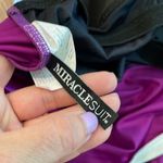 MiracleSuit  purple colorblock one piece suit size 16 Photo 3