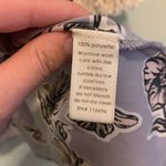 Japna  Lavender Floral Wrap Blouse Shirt Size Small Flutter Bodice Sleeveless Photo 4