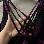 Torrid Black and Purple Crisscross Sports Bra 4 Photo 5