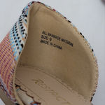 Women's Restricted Multicolor Woven D'orsay Pointed Toe Flat Shoes Size 9 Blue Photo 6