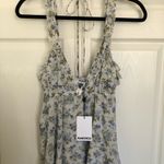 NWT Rumored Secret Garden Floral Boho Ruffle Tiered Babydoll Mini Dress Size M Blue Size M Photo 7