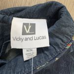 VICKY AND LUCAS Denim Blue Women's Dress. 100 % COTTON 💙💙💙💙 Size M Photo 10