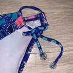 The Bikini Lab  reversible blue sequined & floral bikini swim suit Photo 3