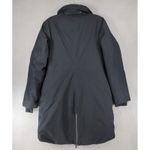 Athleta Black Outbound Parka Coat Women Size XS Down MISSING HOOD Long Photo 3