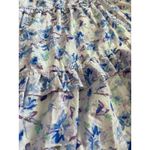 Storia  Kerri Flowy Ruffled Tiered Maxi in Blue Florals‎ Size Large Photo 9