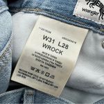 Wrangler  wrock high rise kick flare jeans cowgirl back patch sz 31 Photo 5
