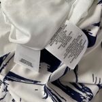 Anne Klein Pleated Bloomcore Dress Size 6 Navy White Floral Mature A-Line Work Photo 6