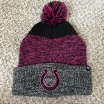 Indianapolis Colts Women’s 47 Brand Black Static Cuff Knit Hat pink black nfl Photo 0