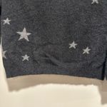 Premise Sz: M Grey with Stars 100% Cashmere Pullover Crewneck Sweater. Photo 9