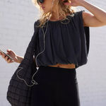 Free People Movement Bubble Trouble Tee Gray Size M Photo 0