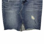 Kut From The Kloth Hannah Distressed Denim Skirt Size 4 Photo 2