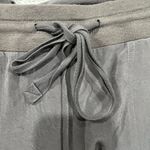 Elizabeth and James Size 4 Pant Gray Cropped Jogger Satin Shiny Mid Rise Tapered Photo 4