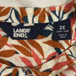 Lands' End 🌿 Lands’ End 3X Linen Plus size Button Down Blouse Photo 1
