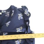 Old Navy Old‎ Navy Ruffle Sleeve Belted Short Blue Dress BOHO Cottage Floral Size S Photo 5