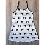 Cream and Black‎ nightgown with bow pattern, size S nightie slip Black Photo 3