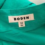 Boden USA NWOT Boden Linen Aquamarine Green Ruffles Dress Size 8P Knee Length Photo 10