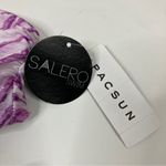 PacSun  Salero Swim | Purple Zebra Print Strapless Bikini NWT M Photo 1