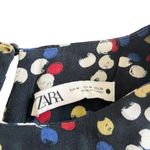 ZARA Black Multicolor Confetti Dot Print Long Sleeve Maxi Dress Size Medium Photo 6