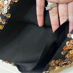 Torrid Black and Gold Sequin Pencil Skirt Elastic Waist Size 12 Party Stretch Photo 7